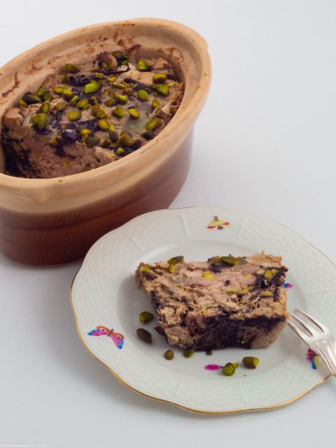 Terrine de faisan sur assiette Herend