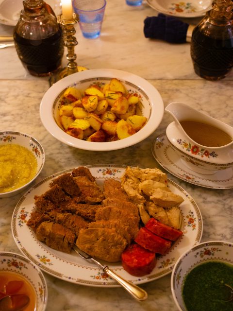 Bollito misto et accompagnements.