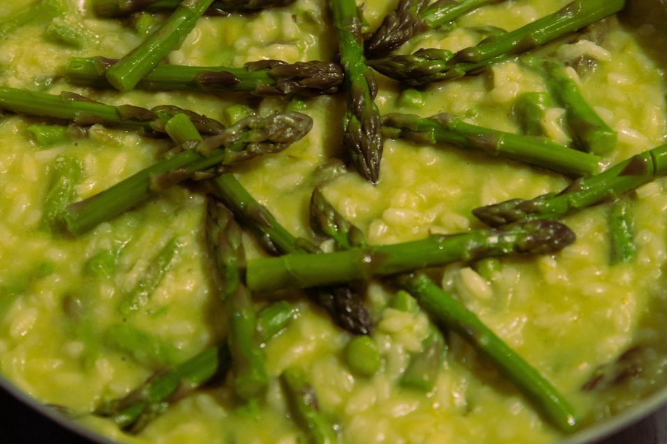 Risotto aux asperges vertes chlorophylle