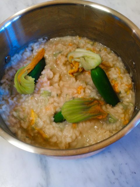 Risotto V2 fleurs de courgette