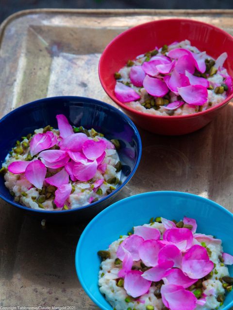 Dessert des 1001 Nuits - riz au lait persan